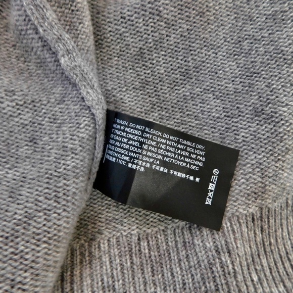 THEORY Cashmere Malinka Belted Cardigan Sweater Husky Gray Knit Size P X-Small - Picture 15 of 16